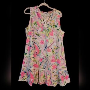 Crown And Ivy Paisley Floral Mar Dress pXL NWT